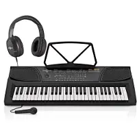 Gear4Music MK-1000 54-Toets Draagbaar Keyboard van - Starterspakket