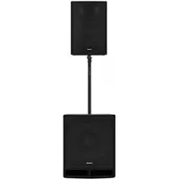 SubZero C-serie 10" actieve PA-luidspeaker voor tapijt met 12" actieve subwoofer voor tapijt