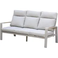 AVH-Collectie Ripasso 3-zitsbank latte zand aluminium teak
