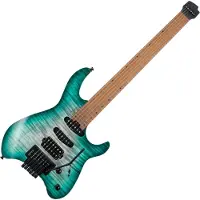 Cort Space G6TR Semi Gloss Lagoon headless elektrische gitaar met gigbag