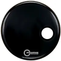 Aquarian RSM24BK Regulator Port/Ring 24" Black Resonantievel voor drums