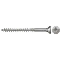 Fischer 100x Power-Fast 6 x 180 Senkkopf roestvrij staal A2 deeldraad binnenvierkant TX - 657409