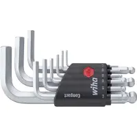 Wiha Zeskant Haakse schroevendraaierset 1.5 mm, 2 mm, 2.5 mm, 3 mm, 4 mm, 5 mm, 6 mm, 8 mm, 10 mm 1.5 mm 9-delig