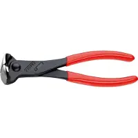 Knipex Voorsnijtang | Kunststof bekleed | Zwart geatramenteerd | Lengte 180 mm - 68 01 180 EAN