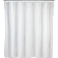 Wenko Douchegordijn polyester 180x200cm 100% polyester met anti schimmel behandeling Wit