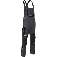 Kübler BODYFORCE 31255302 Amerikaanse Overall HEREN Overall Werkkleding Antraciet Zwart - Met Kniezak - Stretch