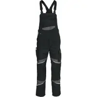 Kuebler ACTIVIQ COTTON 34503421 Amerikaanse Overall HEREN Overall Werkkleding Zwart Antraciet - Industrieel Wasbaar - Krasvrij - OEKO TEX