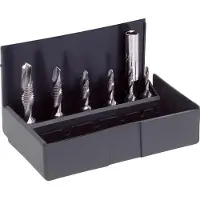 Volkel Draadtap-combi-bit-set HSS-G HSS-G M3-M10 6-TLG