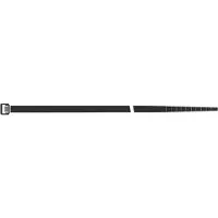 SAPISELCO bundelband SEL.FIT, L 360 x B 7,5 mm, PA 6,6 zwart, getand, bundel-Ø 101 mm, trekbelasting 460 N