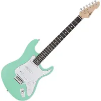Gear4Music LA Elektrische Gitaar van Seafoam Green