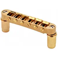 Gear4Music Guitarworks Tune-O-Matic Bridge Gold