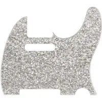 Fender 0992186002 Telecaster Pickguard SS Silver Sparkle Hybrid Glass/Glitter