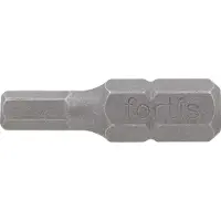 Fortis HEX-bits 8 mm x 25 mm 1/4" - Set van 10 stuks