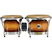 Meinl Percussion Free Ride Wood Bongos Gold Amber Sunburst