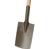 Ideal Bouwschop 285x185mm, 85cm steel met dwarsgreep