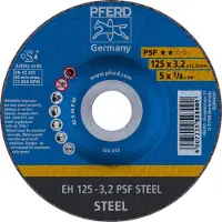 PFERD TOOLS PSF STEEL 61720226 Doorslijpschijf gebogen 125 mm 25 stuk(s) Staal