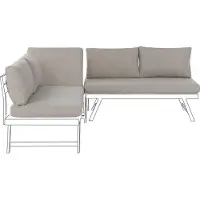 Beliani COCCORINO - Tuinkussen set van 7 - Taupe - Polyester