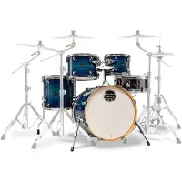 Mapex armory fusion 5 drum shells blue wave