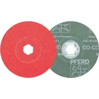 PFERD TOOLS 64193106 Combiclick keramische korrel fiberschijf Ø 125 mm CO-COOL 60 voor roestvrij staal Diameter 125 mm