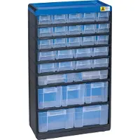 Allit VarioPlus Kleinteilemagazin schwarz 30,0 x 13,5 x 52,5 cm
