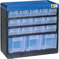 Allit 464600 Opbergkast voor kleine onderdelen VarioPlus Pro 29/32 (b x h x d) 300 x 285 x 135 mm Zwart, Blauw 1 stuk(s)