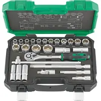 Fortis Spanner, Steckschl&uuml;sselgarnitur 1/2 Zoll 27 Teile