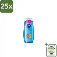 Nivea 25 x – Douchegel – Creme Mood Detox – 250 ml - Grootverpakking - Douchegel - Ontspanning - Zeezout - Huidverzorging - Mild Reinigen