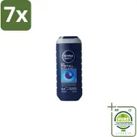 Nivea 7 x Men Douchegel Total Relax 250 ml - Grootverpakking - Douchegel Mannen - Ontspannende Douchegel - Gezichtsverzorging - Haarverzorging - Lichaamverzorging