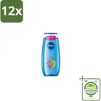 Nivea – Douchegel – Creme Mood Detox – 250 ml - Voordeelverpakking - 12 stuks - Douchegel - Zeezout