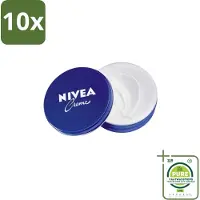 Nivea 10 x Crème Blik 150 ml - Grootverpakking - Crème - Hydraat - Uitdroging - Huid Verzorging - Crème Voor Gezicht