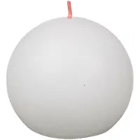 Bolsius rustieke kleine stompkaars boule ø7.6cm cloudy white