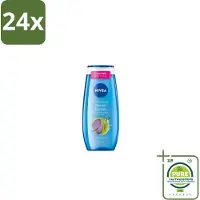 Nivea – Douchegel – Creme Mood Detox – 250 ml - Voordeelverpakking - 24 stuks - Douchegel - Zeezout