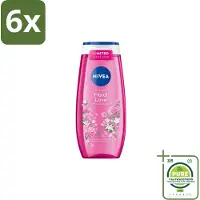 Nivea – Douchegel – Floral Love – 250 ml - Voordeelverpakking - 6 stuks - Douchegel - Bloemige geur