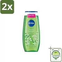 Nivea – Douchegel – Fruity Delight – 250 ml - Voordeelverpakking - 2 stuks - Douchegel - Fruitige geur