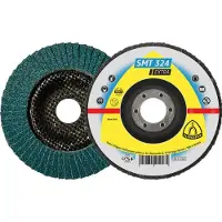 Klingspor Lamellenschuurschijf | d. 115 mm korreling 80 12graden conisch | RVS zirkoniumkorund | 10 stuks - 321513 321513