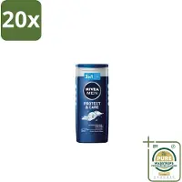 Nivea 20 x Men – Douchegel – Original Care – 250 ml - Grootverpakking - Douchegel Mannen - Verzorgende Douchegel - Huidverzorging - Reiniging - Aloë Vera