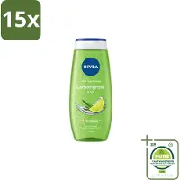 Nivea 15 x – Douchegel – Lemon & Oil – 250 ml - Grootverpakking - Douchegel Citroen - Huid Verzorging - Citroengeur - Natuurlijke Oliën - Mild Reinigen