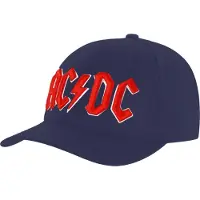 ACDC AC/DC Baseballcap met logo voor volwassenen (Marineblauw)