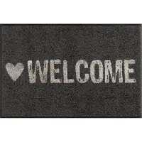 Wash & dry Wash+Dry Design Wasbare Deurmat - Loper - Warmly Welcome - 50 x 75cm