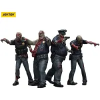 Joy toy (CN) Zombie Dark Source Action Figuur 4-Pack Police (Male) 8 cm Action Figuur
