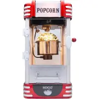 SOGO Human Technology PAL-SS-11350 Popcornmaker Zilver-rood