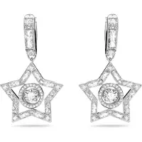 Swarovski Dames Oorknoppen Metaal - Zilverkleurig