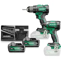 HiKOKI KC18DAWCZ 2-Delige Combiset 18V in kuststof koffer (gereedschapset)