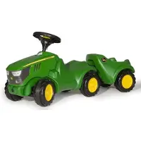 Rolly Toys Babyglijbaan Minitrac John Deere 6150R + Aanhangwagen rollyMinitrac