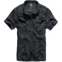 Brandit Overhemd 'Roadstar' duifblauw / zwart
