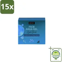 Sence 15 x – Dagcrème – Aqua Gel Hydro Shock 2-in-1 – 50 ml - Grootverpakking - Hyaluronzuur Serum - Hydratatie Serum - Huid Verzorging - Stralende Huid - Fijne Lijntjes Verminderen