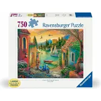 Ravensburger legpuzzel Idyllic Lake Como - 750 XL stukjes volwassenen.