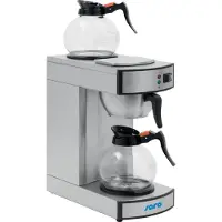 Saro Koffiezetapparaat Saro, 6min/kan, RVS, 2x1.8L, 20(b)x45(h)x37(d), 230V/2100W