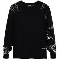 Desigual Trui zwart / wit