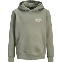 Jack & Jones Junior Sweatshirt 'JJEBrandes' aardetinten / wit